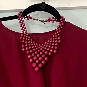 Vintage bead necklace. GODDESSS! Chest plate style.